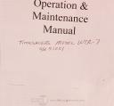 Timesaver-Timesaver 200 Sander, Operations and parts Manual 1992-200-237-3-03
